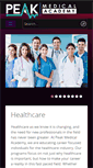 Mobile Screenshot of peakmedicalacademy.com